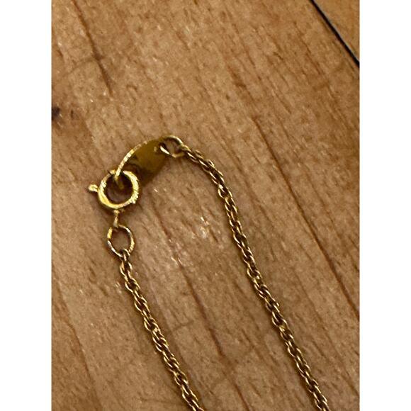 Vintage Avon Gold Black CZ Heart Necklace Valentine Love Jewelry - Picture 4 of 6